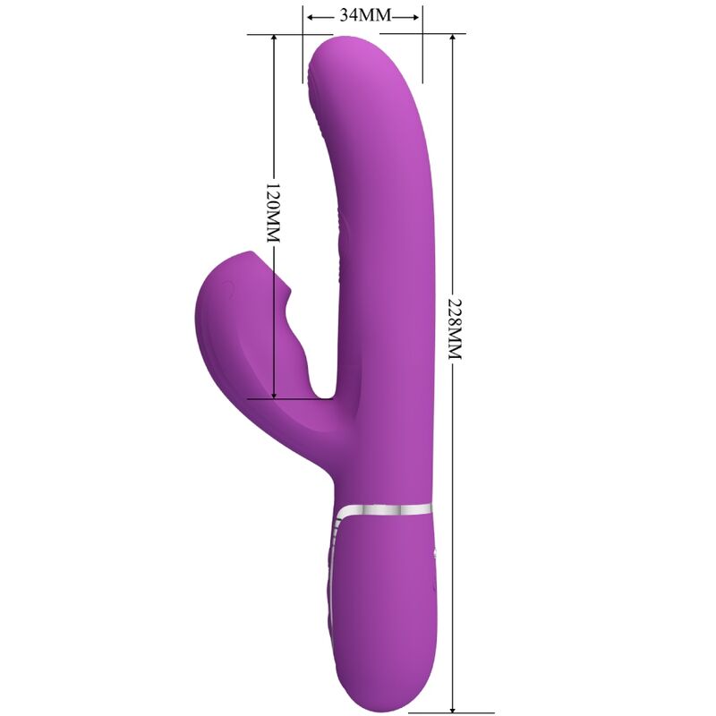 PRETTY LOVE - MULTIFUNKTIONSDILDO 3-IN-1-HASE PERLITA VIOLETT