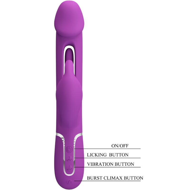 PRETTY LOVE - KAMPAS MULTIFUNKTIONSDILDO 3-IN-1 VIOLETT
