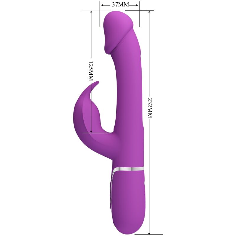PRETTY LOVE - KAMPAS MULTIFUNKTIONSDILDO 3-IN-1 VIOLETT