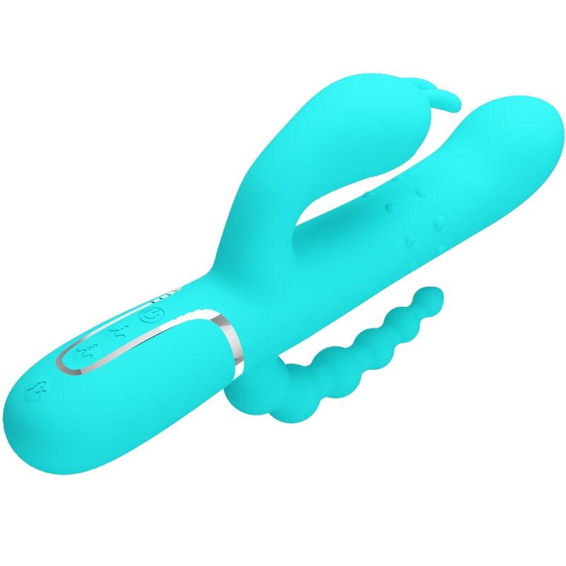 PRETTY LOVE - CAMMY 4-IN-1 MULTIFUNKTIONS-DREIFACH-RABBIT-VIBRATOR BLAU