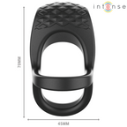 INTENSE - ALEX PENISRING MIT DOPPELTEM RING 10 VIBRATIONEN SCHWARZ