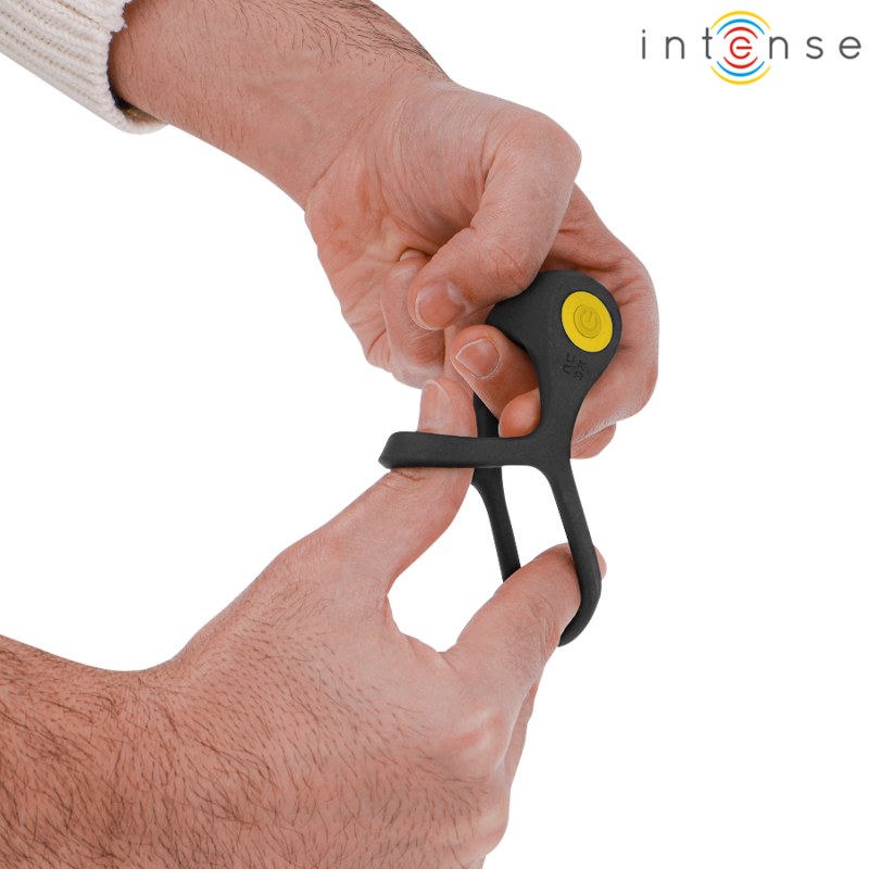INTENSE - ALEX PENISRING MIT DOPPELTEM RING 10 VIBRATIONEN SCHWARZ
