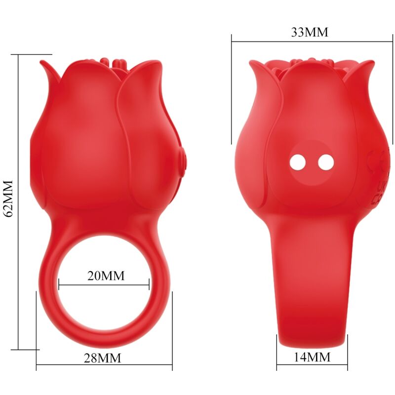 PRETTY LOVE - JAE ROSE FINGERVIBRATOR 10 VIBRATIONS ROT