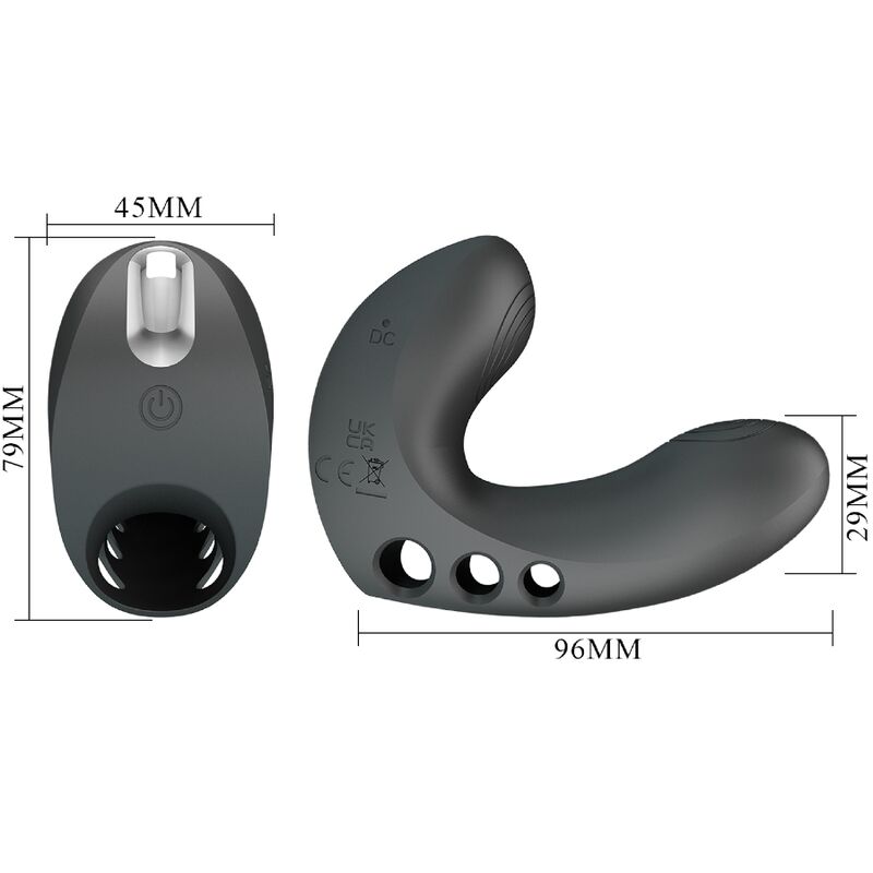 PRETTY LOVE - FINGERVIBRATOR CAMELIA 7 VIBRATIONEN SCHWARZ