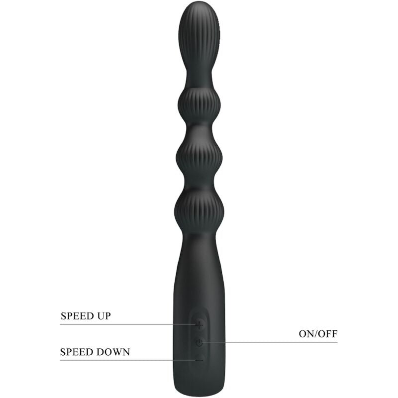 PRETTY LOVE - ANUSVIBRATOR FEDERER 12 VIBRATIONEN SCHWARZ
