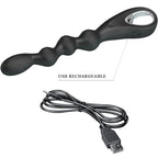 PRETTY LOVE - VIBRATEUR ANAL FEDERER 12 VIBRATIONS NOIR