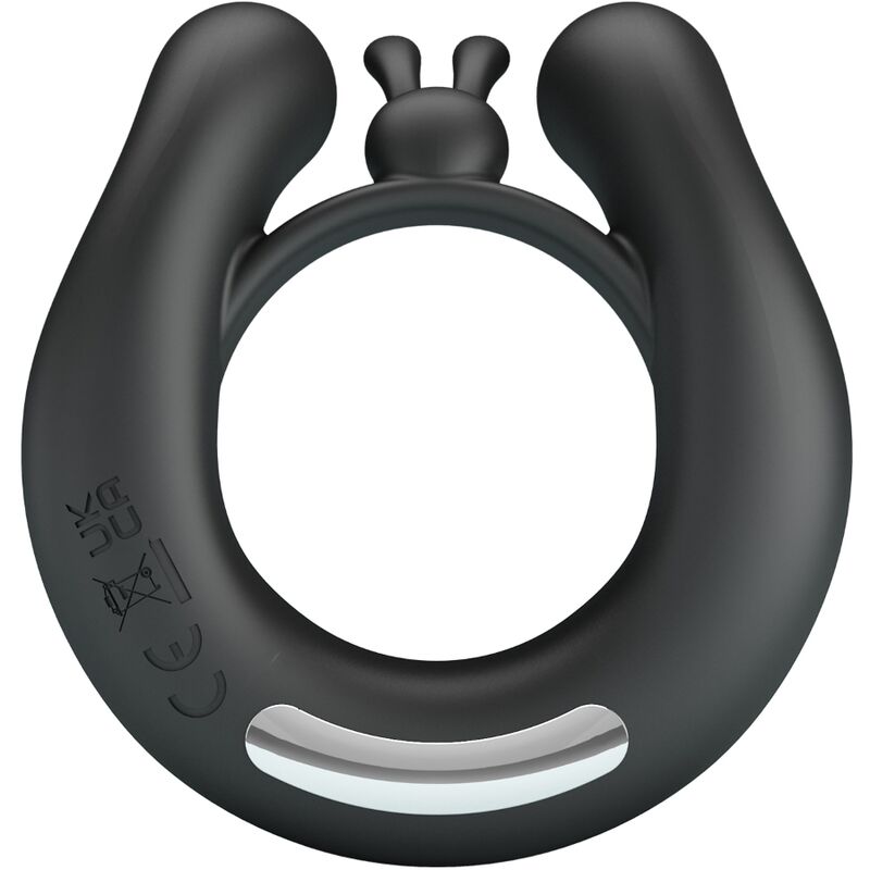 PRETTY LOVE – VIBRATIONSCOCKRING DAHLIA + KLITORISSTIMULATOR 12 VIBRATIONEN SCHWARZ