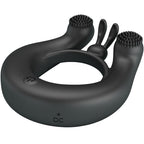 PRETTY LOVE – VIBRATIONSCOCKRING DAHLIA + KLITORISSTIMULATOR 12 VIBRATIONEN SCHWARZ