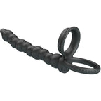 PRETTY LOVE – DILLION DOPPELT PENETRIERENDER PENISRING, SCHWARZ