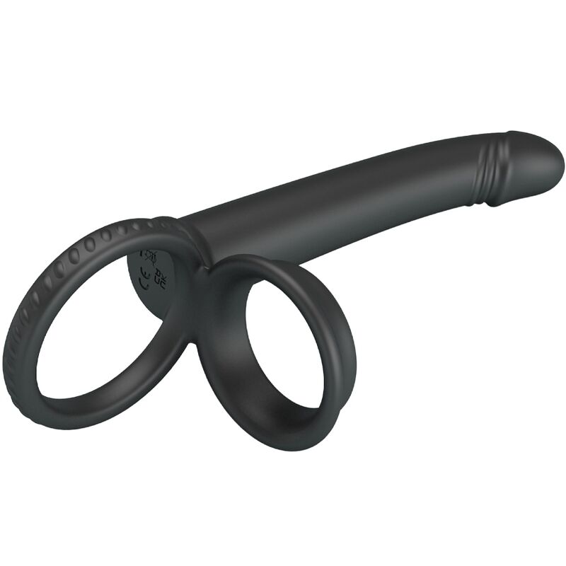 PRETTY LOVE - DILLION DOPPELPENETRATION DOPPELTER PENISRING SCHWARZ