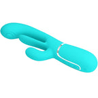 PRETTY LOVE - SHANIA DREIFACH-KANINCHEN VIBRATOR MULTIFUNKTIONAL 3 IN 1 BLAU