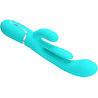 PRETTY LOVE - SHANIA DREIFACH-KANINCHEN VIBRATOR MULTIFUNKTIONAL 3 IN 1 BLAU