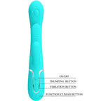 PRETTY LOVE - SHANIA DREIFACH-KANINCHEN VIBRATOR MULTIFUNKTIONAL 3 IN 1 BLAU