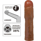 PRETTY LOVE - KYLIAN PENIS MIT EXTENSION 7,6 CM MULATTE