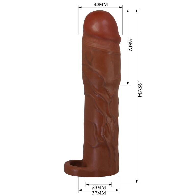 PRETTY LOVE - GERD PENISHÜLSE MIT 7,6 CM VERLÄNGERUNG MULATTO