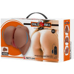 CRAZY BULL - VIBRATEUR EMILIA ASS AVEC VAGIN RÉALISTE ET TÉLÉCOMMANDE DE CHAIR D'ANUS