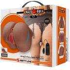 CRAZY BULL - VIBRATEUR KYLIE ASS AVEC VAGIN RÉALISTE ET TÉLÉCOMMANDE DE CHAIR D'ANUS