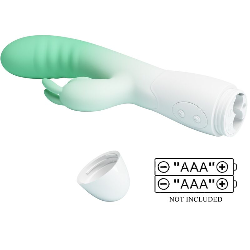 PRETTY LOVE - KANINCHEN-VIBRATOR CERBERUS 30 VIBRATIONEN GRÜN