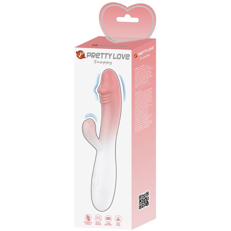 PRETTY LOVE - VIBRATOR SNAPPY RABBIT 30 VIBRATIONEN ROSA