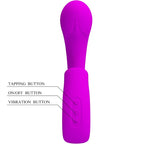 PRETTY LOVE - SIBEL VIBRATEUR POINT G + STIMULATEUR CLITORIS SIBEL 10 VIBRATIONS VIOLET