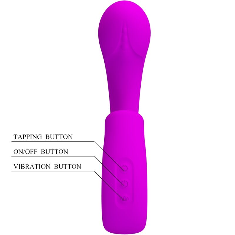 PRETTY LOVE - SIBEL G-PUNKT-VIBRATOR + KLITORISSTIMULATOR SIBEL 10 VIBRATIONEN VIOLETT