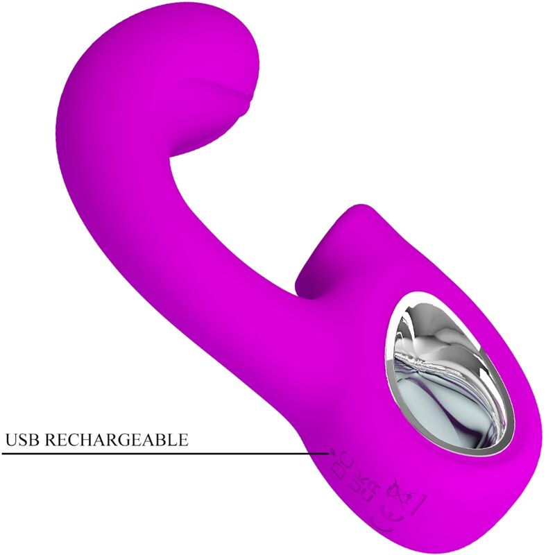 PRETTY LOVE - SIBEL G-PUNKT-VIBRATOR + KLITORISSTIMULATOR SIBEL 10 VIBRATIONEN VIOLETT