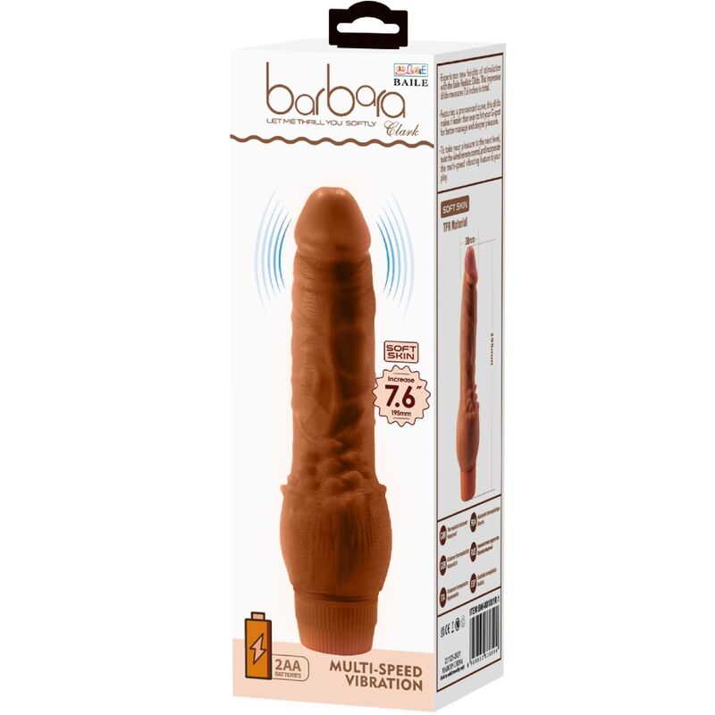 BAILE – REALISTISCHER VIBRATOR BARBARA 19,5 CM MULATTE