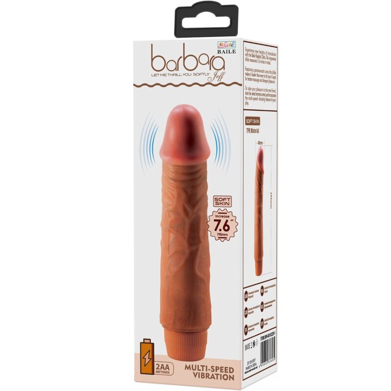 BAILE - REALISTISCHER VIBRATOR JEFF 19,5 CM MULATTO