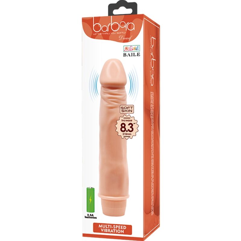 BAILE - REALISTISCHER ZWERGEN-VIBRATOR 21 CM FLEISCHFARBEN