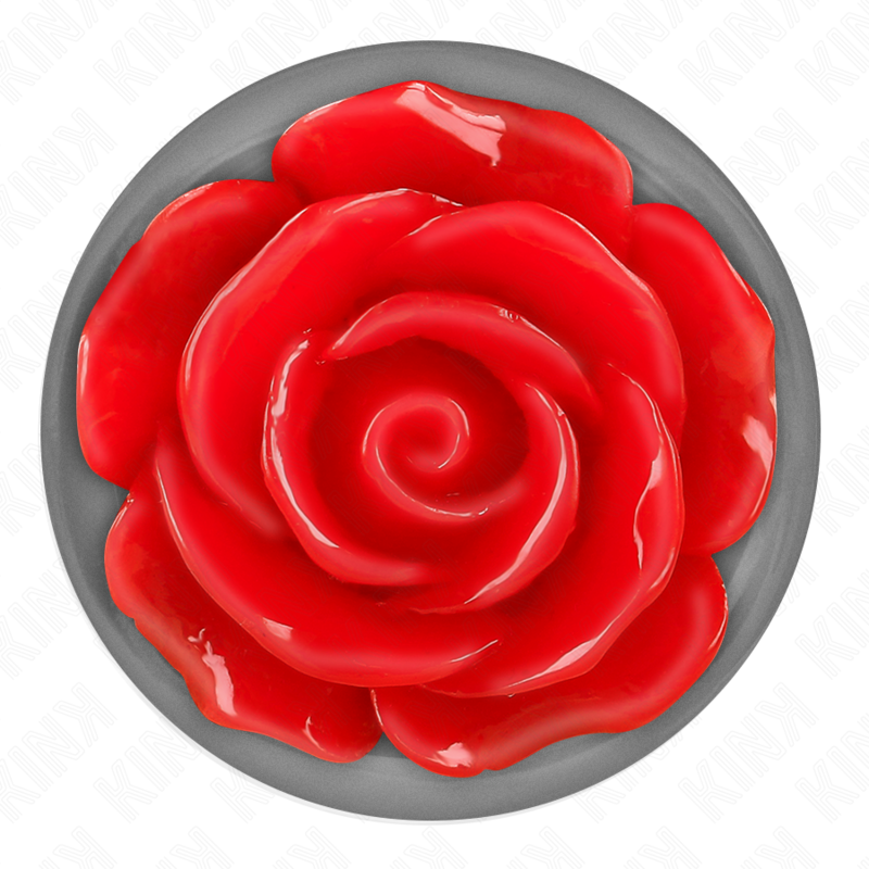 KINK - ANALPLUG ROTE ROSE GRÖSSE S