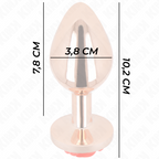 KINK – ANALPLUG ROSA MIT ROTER ROSE L