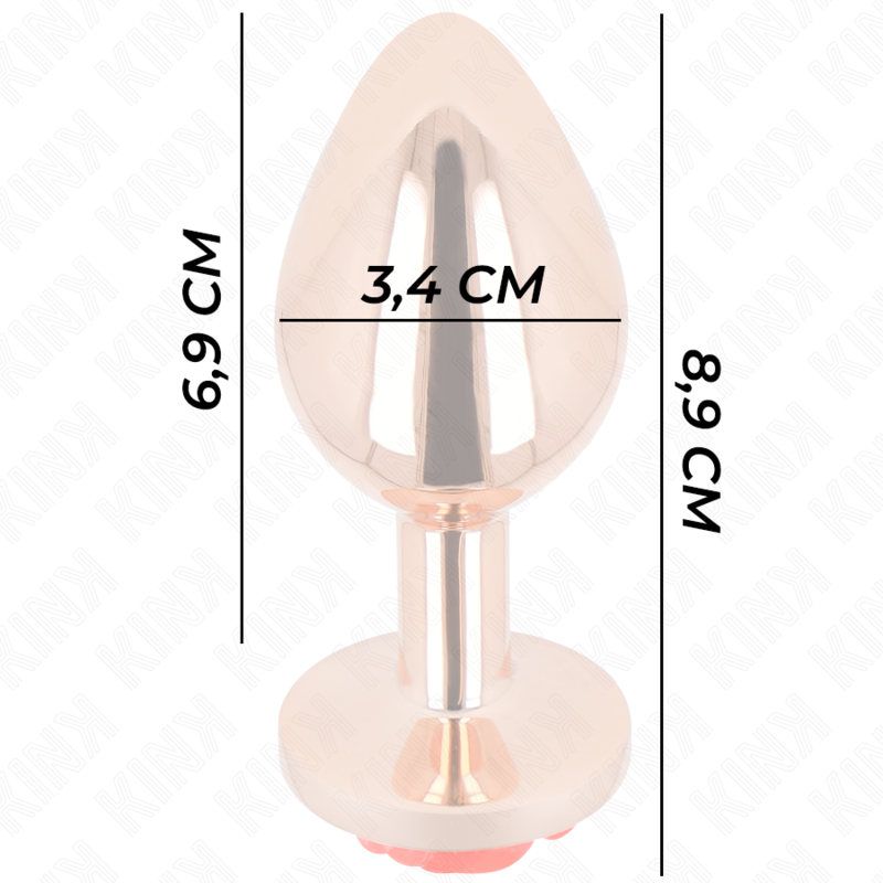 KINK - ANALE PLUG ODER ROSE MIT ROTER ROSE M