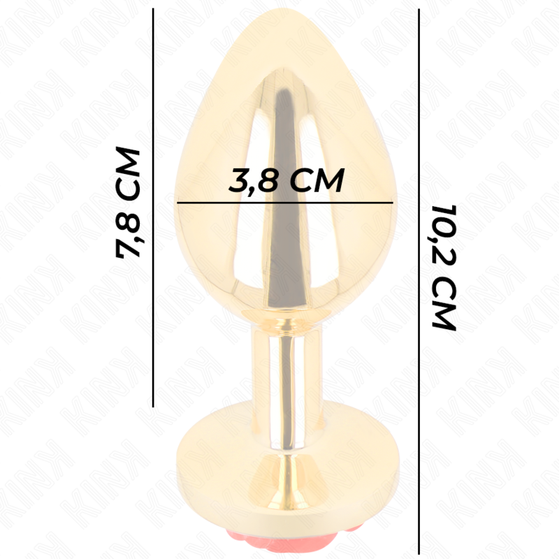 KINK - ANALPLUG ODER ROTE ROSE GRÖSSE L