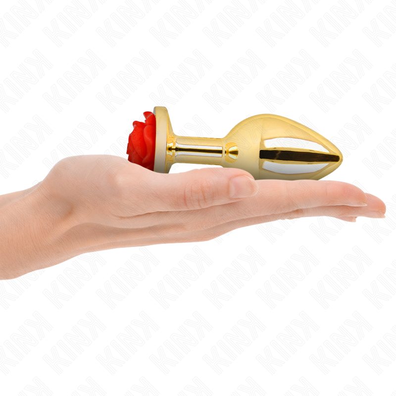 KINK - ANALPLUG ODER ROTE ROSE GRÖSSE L