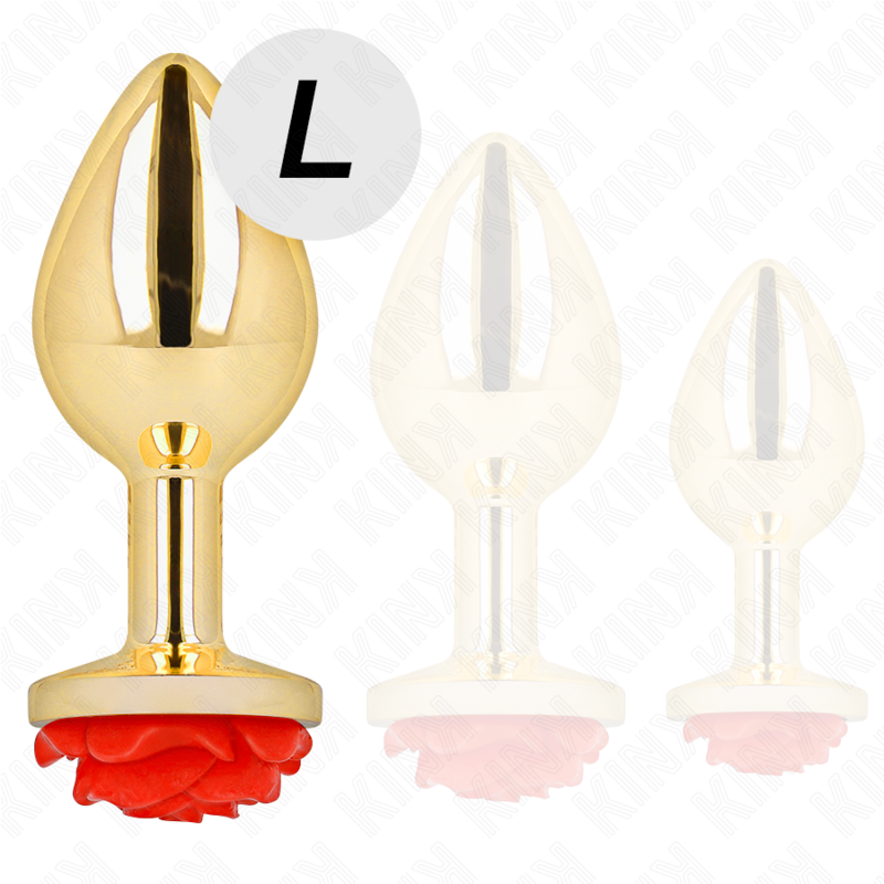 KINK - ANALPLUG ODER ROTE ROSE GRÖSSE L