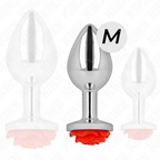KINK - PLUG ANAL ROSE ROUGE TAILLE M