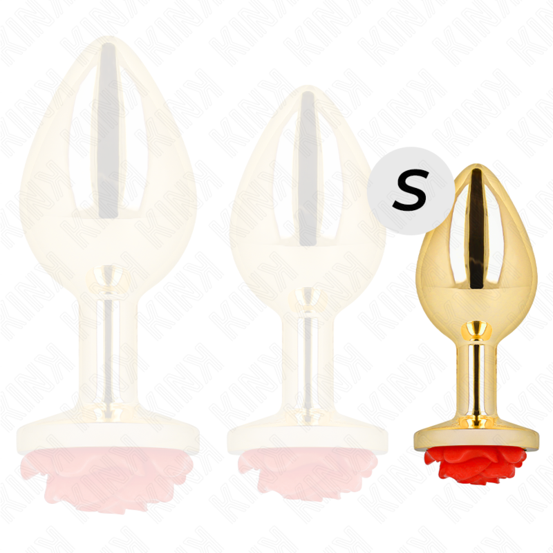 KINK - ANALPLUG ODER ROTE ROSE GRÖSSE S