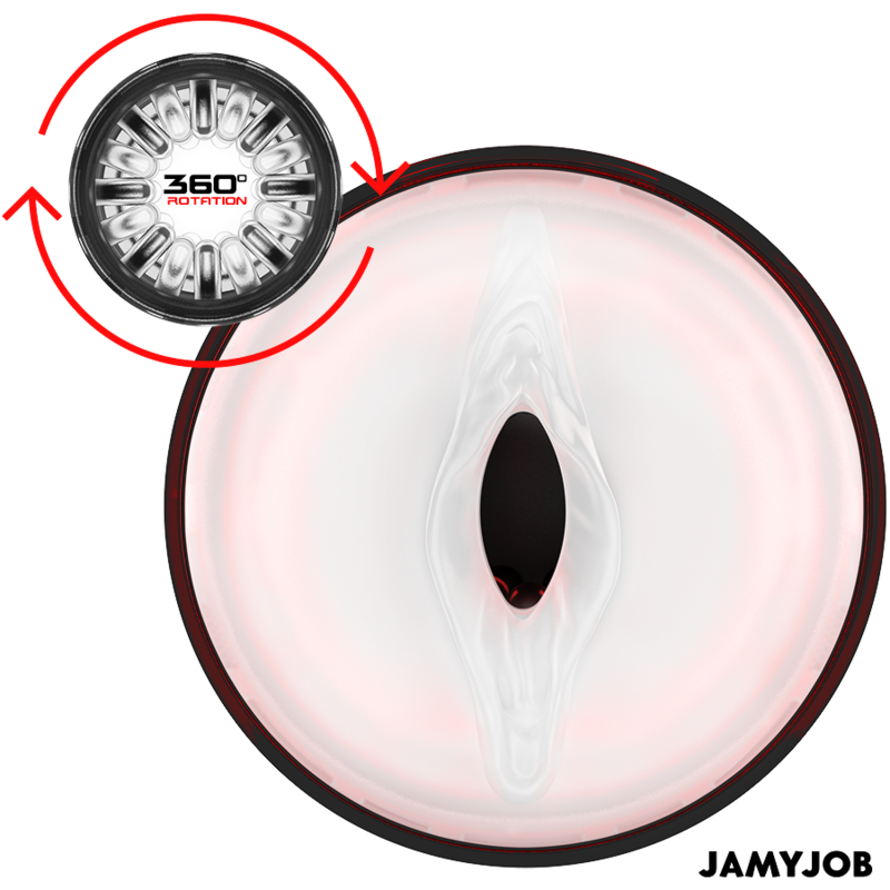 JAMYJOB - AUTOMATISCHER VAGINA-MASTURBATOR STORM MIT 10 ROTATIONS- UND STOSSMODI
