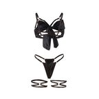 SUBBLIME - 955199 ENSEMBLE SOUTIEN-GORGE AVEC NŒUD NOIR RÉGLABLE S/M