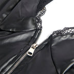 SUBBLIME - 955458 BODY REISSVERSCHLUSS LEDER SCHWARZ S/M