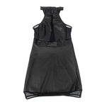 SUBBLIME - 955472 ROBE DOS NU AVEC TRANSPARENCES NOIRE S/M