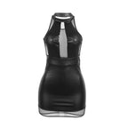 SUBBLIME - 955489 RÜCKENFREIES KLEID MIT TRANSPARENTEN EINSÄTZEN SCHWARZ L/XL