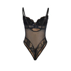 SUBBLIME - 955625 SPITZENBODY MIT VERSCHLUSS IM SCHRITT SCHWARZ L/XL
