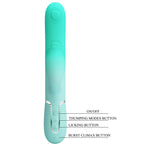 PRETTY LOVE - MULTIFUNKTIONALER GIGI-RABBIT-VIBRATOR AQUAGRÜN