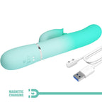 PRETTY LOVE - MULTIFUNKTIONALER GIGI-RABBIT-VIBRATOR AQUAGRÜN