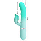PRETTY LOVE - MULTIFUNKTIONALER GIGI-RABBIT-VIBRATOR AQUAGRÜN