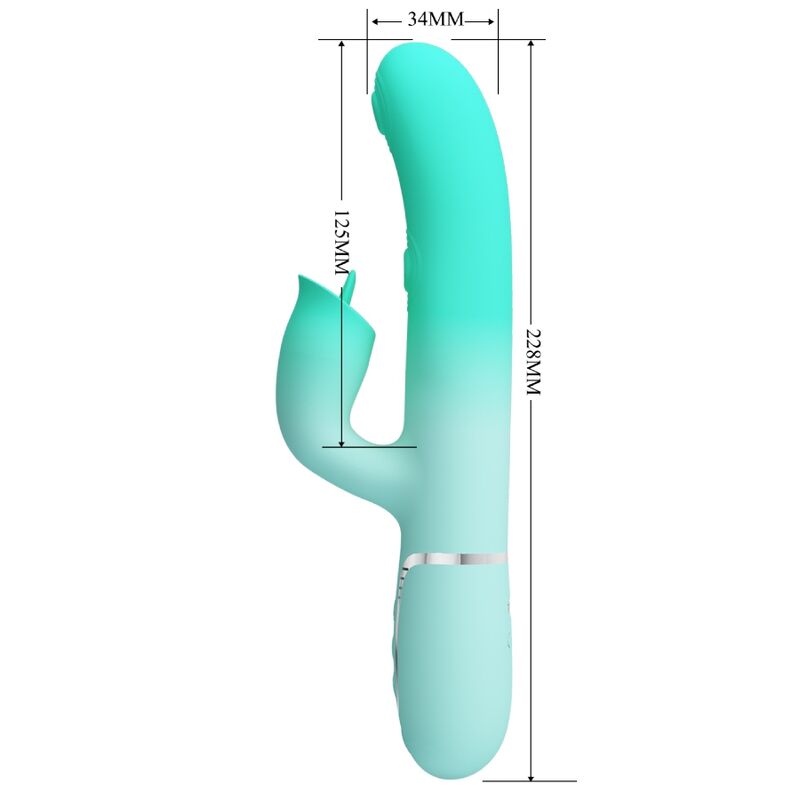 PRETTY LOVE - MULTIFUNKTIONALER GIGI-RABBIT-VIBRATOR AQUAGRÜN