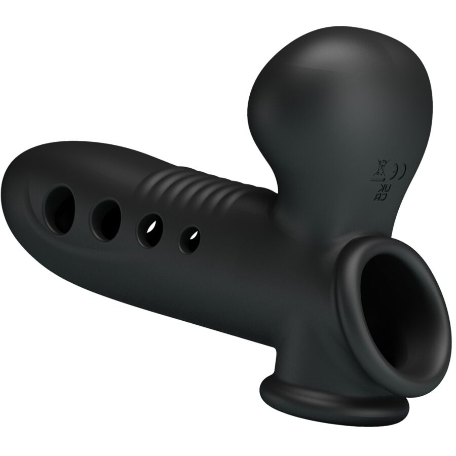 PRETTY LOVE – PENISHÜLSE TOTENKOPF MIT SCHWARZEM AIRBAG