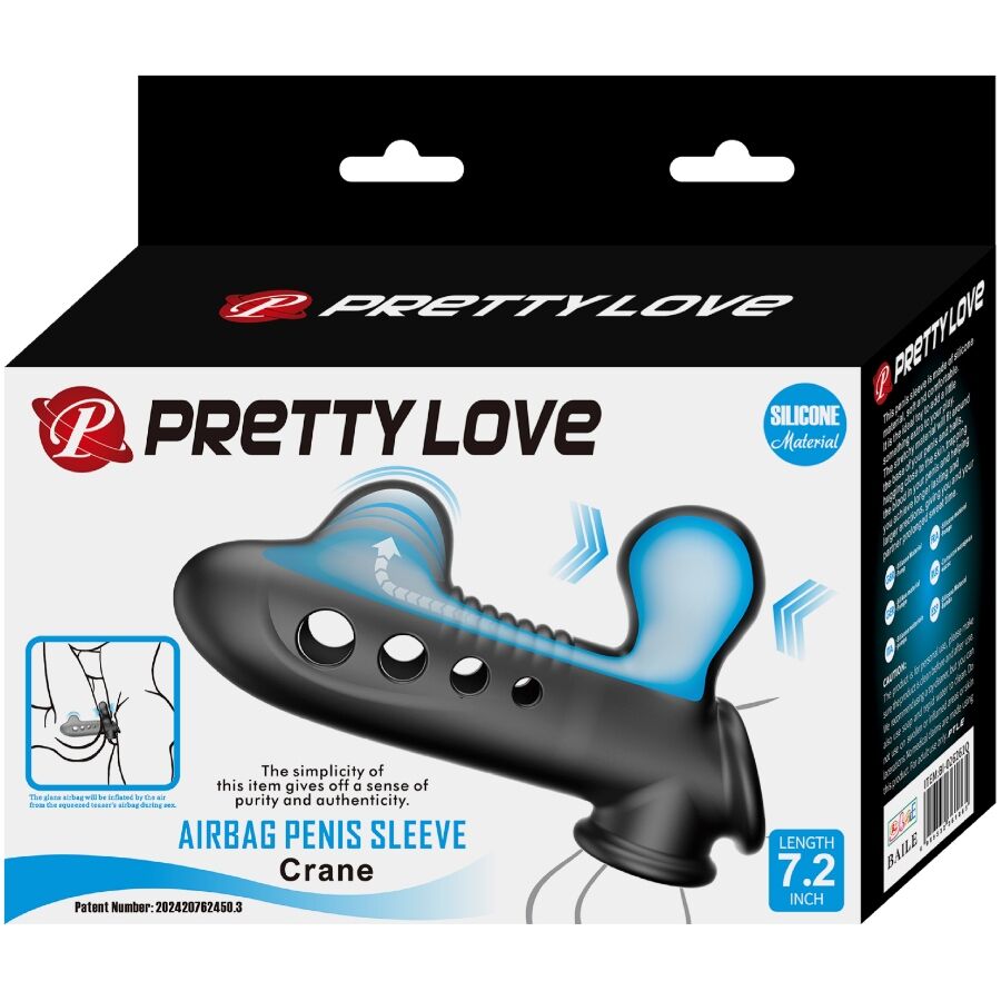 PRETTY LOVE – PENISHÜLSE TOTENKOPF MIT SCHWARZEM AIRBAG