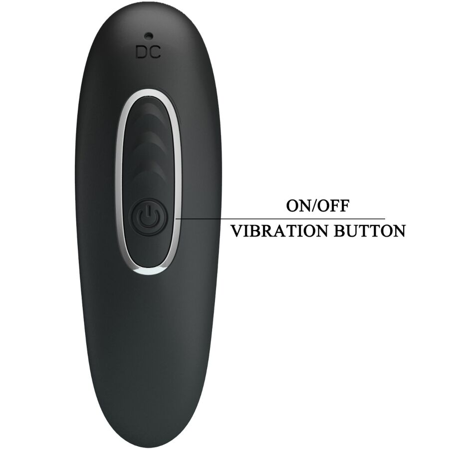 PRETTY LOVE - VIBRATEUR ANAL SIDNEY 10 VIBRATIONS NOIR